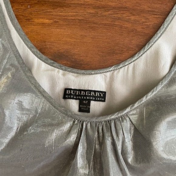 Burberry Runway Silk Metallic Mini Dress - Picture 5 of 9